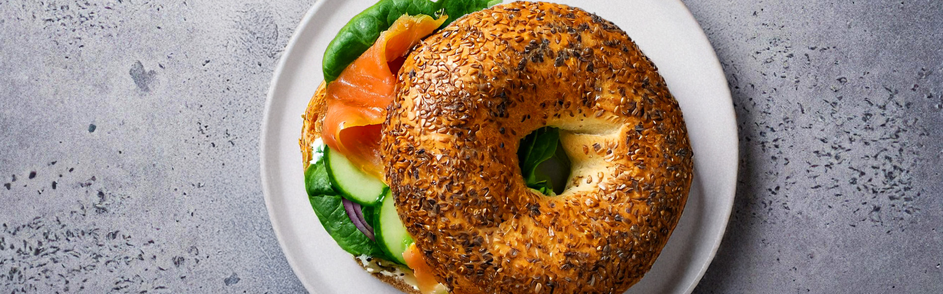 A Perfect Take on Breakfast: Rye Bagel Sandwich with Smoked Salmon A Perfect Take on Breakfast: Rye Bagel Sandwich with Smoked Salmon